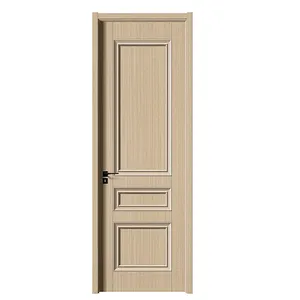 Pemasok Tiongkok grosir desain terbaru pintu kayu pintu Interior pintu kamar