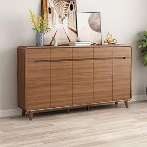 Meuble à chaussures en bois massif, unité de rangement pour entrée, usage domestique, montage mural, balcon extérieur - Product Image 1