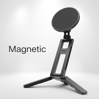 Support de téléphone magnétique pliable en alliage d'aluminium pour bureau, accessoires pour téléphone, support de téléphone portable