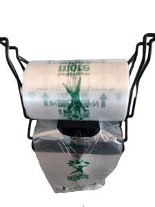 Sac de produits en plastique compostable transparent HDPE/LDPE écologique avec gousset latéral pour l'emballage et les expositions - Product Image 3