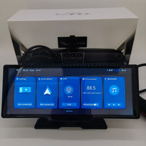 Carplay 10.26 pouces android Auto Vision nocturne double objectif Dashcam 4k voiture DVR caméra Dash Cam projet navigation <span class=keywords><strong>musique</strong></span> - Product Image 6