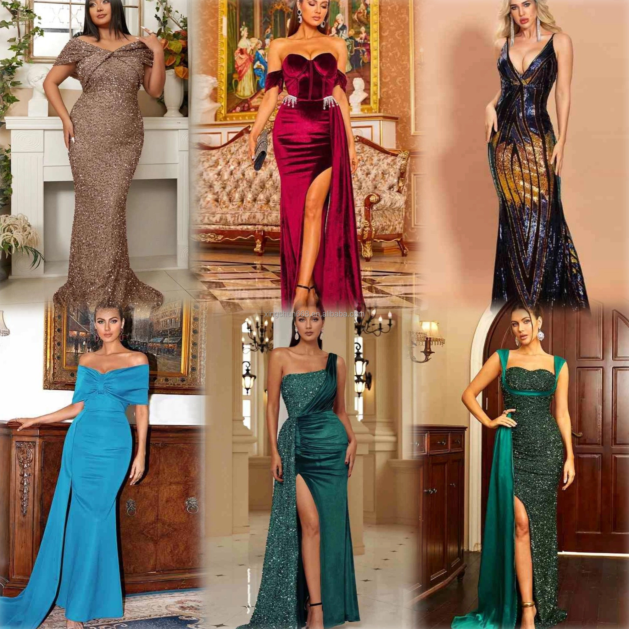 Vestidos de noche de diseñador europeo Elegantes y con estilo