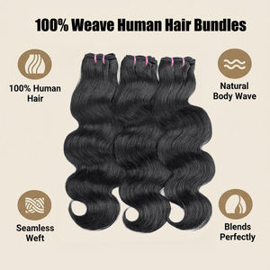 Extensiones de Cabello Humano Ondulado de 8-36 Pulgadas, 100% Cabello Humano Virgen Vietnamita, Color Natural, Sin Procesar - Product Image 3