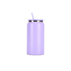 In Stock Wholesale 16oz Stainless Steel <b>Straw</b> <b>Cup</b> Double-layer Vacuum Insulated Gift <b>Cup</b> Modern Design Gold-edged Coffee <b>Cup</b> - Product Image 4