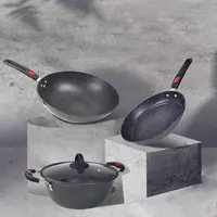 Direto Da fábrica Casa de Pedra Médica Não-stick Cooking Pot Set Utensílios de Cozinha Conjunto de Panelas Potes E Panelas Conjuntos