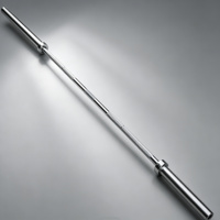 Barre d'haltères droite Olympique en acier de haute qualité, portable, pour la musculation, 1,2 m, 1,5 m, 1,8 m, 2,2 m