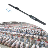 Lecteur RFID portable robuste 134,2 kHz FDX-B/HDX ABS avec antenne extensible pour balises d'oreille, scanner étanche IP57 pour animaux