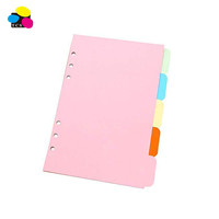 Eco friendly 100 Pack wholesale 3 Hole Punch Section with 1/5cut tab for binder