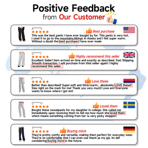 Pantalones Deportivos Anchos Grises de Alta Calidad Personalizados para <span class=keywords><strong>Mujer</strong></span>, Pantalones Deportivos de Algodón, Ropa Urbana, Pantalones Holgados Esenciales para <span class=keywords><strong>Mujer</strong></span> - Product Image 5