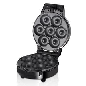 Petit-déjeuner 3 en 1 beignet électrique Mini <span class=keywords><strong>gaufrier</strong></span> rond Cookie Biscuit faisant <span class=keywords><strong>gaufrier</strong></span> avec 3 assiettes <span class=keywords><strong>amovibles</strong></span> - Product Image 4