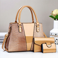 Sac à bandoulière en cuir PU à motif crocodile, grande taille, style urbain, nouvelle collection, simple, pour femme, best-seller du commerce extérieur