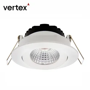 IC rated AC220-240V ceiling recessed ip44 DOB downlight home cob adjustable led down light Built-in driver Die-Cast Alumi