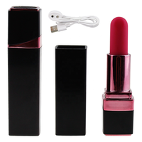 Mini-Lippenstift-Vibrator mit 10 Geschwindigkeiten, Diskreter Klitoris-Stimulator, Nippel-Massagegerät, Vibrierender Bullet