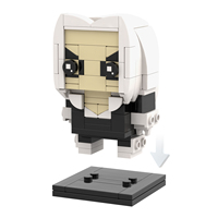 Kits de Ladrillos MOC de Gato Negro Creativo de Película, Contenedor de Ladrillos DIY, Juguetes de Bloques de Construcción para Niños MOC7863