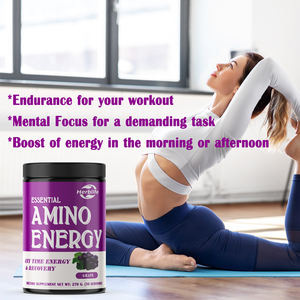 OEM อะมิโน เอนเนอร์จี้  อาหารเสริมก่อนออกกำลังกาย ผสมชาเขียว, บีซีเอเอ, กรดอะมิโน, เหมาะสำหรับคีโต, สารสกัดจากกาแฟเขียว, ผงพลังงาน - Product Image 4