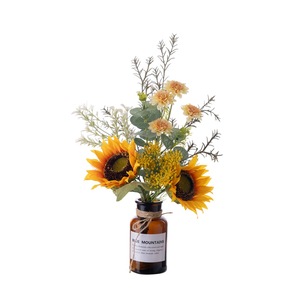 CallaFloral ช่อดอกทานตะวันประดิษฐ์ ผ้าพลาสติกถักทอ งานแฮนด์เมด ตกแต่งงานแต่งงาน ตกแต่งบ้าน CF01383 - Product Image 5