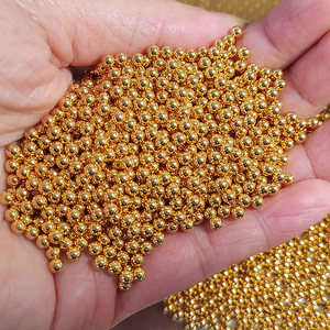 Bolas Doradas Brillantes de Acero Inoxidable 304 de Alta Calidad, 4 mm de Diámetro, Chapadas en Oro de 24K, Marca Decok, Duraderas - Product Image 2