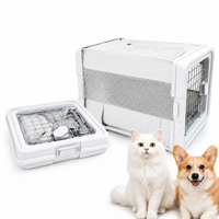 Cage de voyage pliable pour chien et chat, portable, respirante, imperméable, pour utilisation en voiture, en tissu Oxford résistant à l'usure