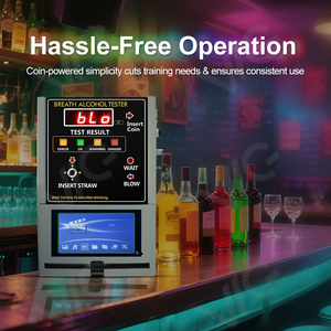 Trong kho đồng tiền hoạt động breathalyzer rượu <span class=keywords><strong>Detector</strong></span> <span class=keywords><strong>OEM</strong></span> và ODM phân tích khí cho thanh và những nơi công cộng - Product Image 2