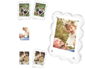 Acrílico 3x4 para Imanes, Marco Magnético Resistente para <span class=keywords><strong>Fotos</strong></span>, Marco Transparente Festoneado Minimalista para <span class=keywords><strong>Fotos</strong></span> Instax - Product Image 1