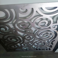 Revêtement de façade en aluminium perforé, panneau en aluminium moderne, mur-rideau en verre et terre cuite