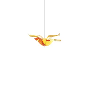 Abs Plastic Een Vogel Met Gebogen Vleugels Opknoping Ornament Wilg Home Restaurant Plafond Opknoping Kunst Decor