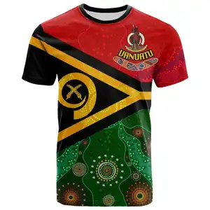 Gepersonaliseerde Vanuatu Mannelijke Vrijetijdskleding T-Shirts Aanpassen Mode Comfortabele Zachte Heren Tops Tees Groothandelsprijs Outdoor Tshirts