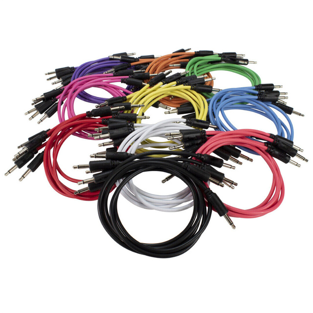 Wholesale 3.5 mm Mini Jack Mono Patch Cable Straight Anlged Male to Male Audio Cable