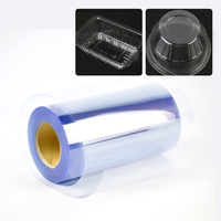 Rouleau de film plastique rigide en PVC de 0,1 mm et 0,15 mm, feuilles de PVC transparentes brillantes pour thermoformage sous vide