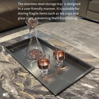 Table basse personnalisable, durable, écologique, en pierre naturelle, moderne, polie, étanche, avec rangement pour salon, en marbre