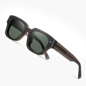 Gafas de montura dorada <span class=keywords><strong>retro</strong></span> de moda 2025 con lentes polarizadas Tac para hombres y mujeres - Product Image 2