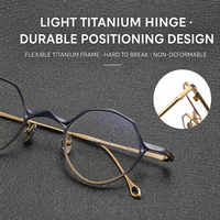 Gafas de Sol Elegantes Ultraligeras con Armazón de Titanio Puro, Lentes de Resina, Diseño Redondo Vintage, Logotipo Personalizado, Venta al Por Mayor, de Lujo, para Hombre y Mujer