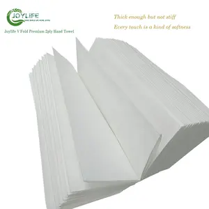 Handuk kertas handuk tangan warna putih handuk kertas inleaved