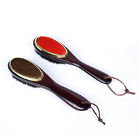 Brosse en poils de sanglier à manche court de haute qualité