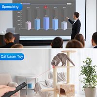 Présentateur sans fil RF 2.4GHz pour présentation Clicker pointeur laser rouge pour Powerpoint télécommande PPT Flip Pen pour PC Mac