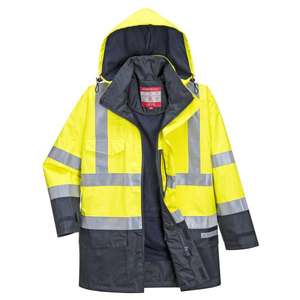 PORTWEST - S779YNRM Bizflame Rain hi-vis multi-protección chaqueta azul marino Amarillo/azul-EAN 5036108180493 ROPA DE TRABAJO RESISTENTE A LLAMAS - Product Image 1