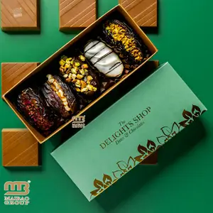 Luxueus Geschenk Islamitische Voortreffelijke Lieveheersbeestje Arabia Ramadan Chocolaatjesdoos Data Promotie Oem Lage Prijs Data Verpakkingsdoos