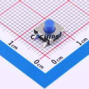 TSE006A5026BB Tactile Switch SMD-4P,6.6x6.4mm Switch Round Button 2.6N 9.5mm 6.35mm - Product Image 1