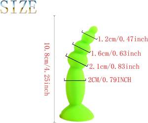 Dilatador Anal Flexible de Silicona, Tapón Anal de Succión Fuerte y Masturbador de Masaje de Próstata Vaginal Diseñado para Hombres - Product Image 3