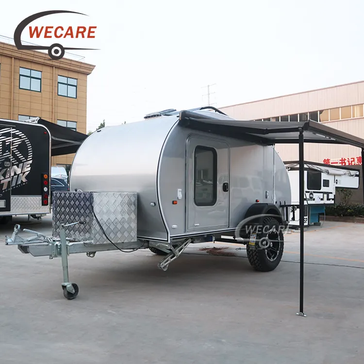 Wecareمخصص دمعة صغيرة التخييم قافلة مقطورات السفر قطرة المسيل للدموع صغيرة للبيع