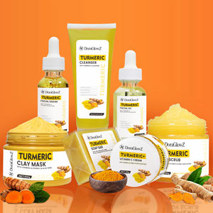 เซรั่มดูแลผิวจากขมิ้นธรรมชาติ7ชิ้นเซรั่มสบู่เพื่อผิวขาวลดจุดด่างดำครีมทำความสะอาดผิวหน้าชุดดูแลผิวกาย - Product Image 1