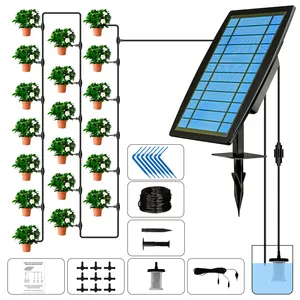 US Warehouse Spot Agriculture Equipment and Tools Solar Automatic Powered Drip Farm Watering Irrigation System Kit