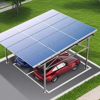 Voyage solaire étanche panneau solaire en acier carports Structure Kit système 60 m/s charge de vent 1.4KN/m2 charge de neige pour voiture