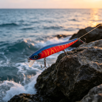 Umpan Pancing Buatan Terbaik Pabrik, Perlengkapan Pancing Bass, Umpan Ikan Murah, Umpan Minnow