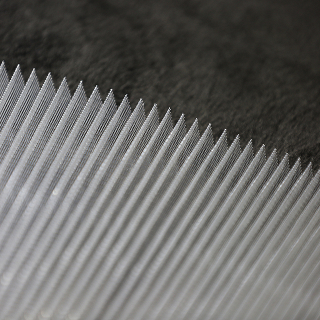 High Quality Polyester Plisse Mesh Fiberglass Retractable Pleated Screen for Window Door Anti Mosquito Net