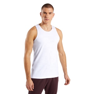 Men Solid Red Tank Top 100% cotton - Product Image 6