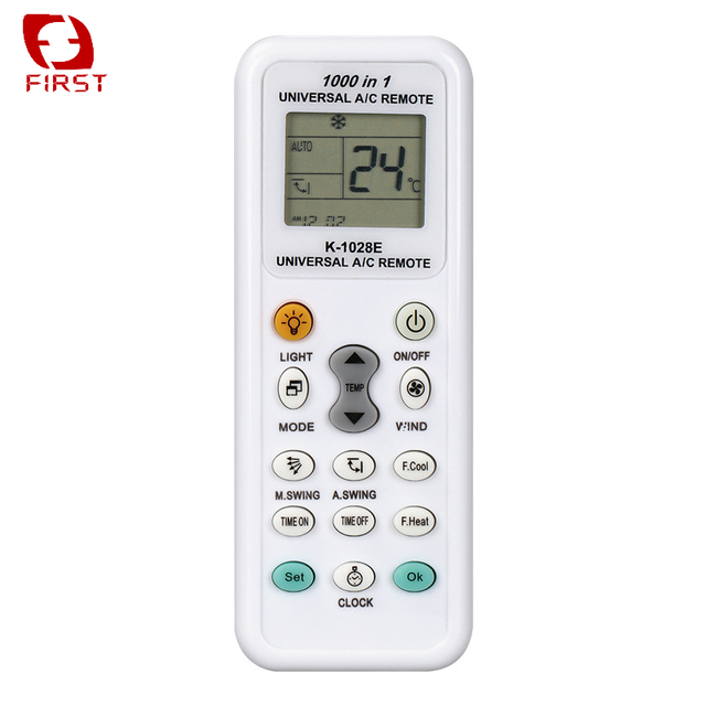 Firsrt Brand Quality Universal Infrared Air Conditioner Remote Control K-1028E ABS Material Automatic Fixed Code