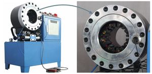 Mesin Crimping Selang Hidrolik Tekanan Tinggi HOYITE DX-68 Bermesin Pompa & Motor, 10 Set Dies, Mudah Dioperasikan, Efisiensi Tinggi - Product Image 5