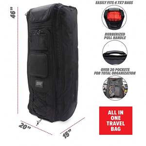 กระเป๋าใส่อุปกรณ์เบสบอลแบบล้อลาก ขนาดใหญ่ กันน้ำ ทำจากไนลอน แฟชั่น ทันสมัย สำหรับโค้ช ทนทาน พกพาสะดวก ใช้งานกลางแจ้งได้ทุกที่ - Product Image 6