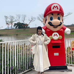 Figurines en résine grandeur nature de conception moderne, statues de Mario, décoration de bureau en fibre de verre, <span class=keywords><strong>sculpture</strong></span> de Mario Brother - Product Image 4